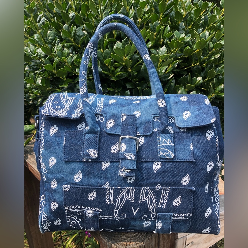 Cato Denim Paisley Purse